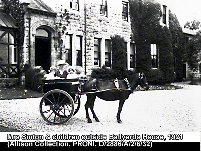 Ballyards House 1921 Sinton and trap