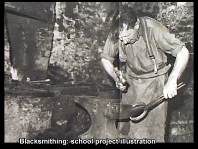 Blacksmithing.