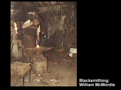 Blacksmithing.